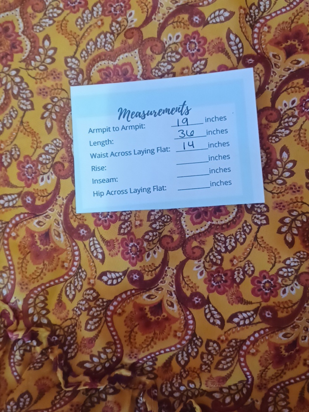 Max Studio Smocked Waist Mini Dress Balloon Sleeves V-Neck Mustard Boho Size L - Picture 15 of 15